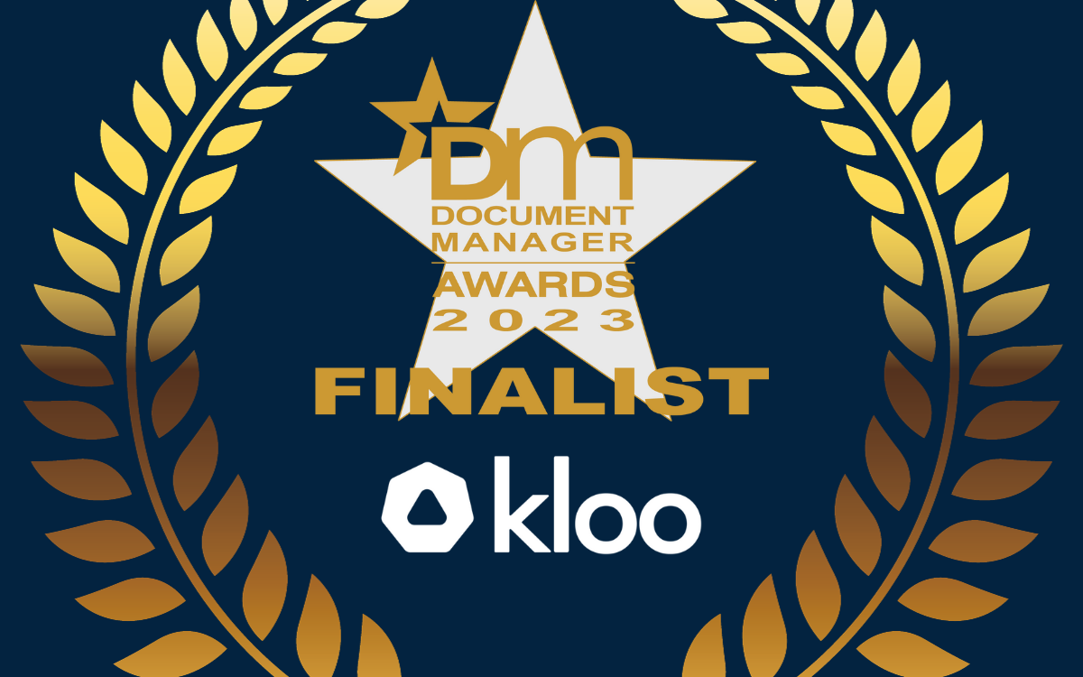 Making Waves: Kloo Named Finalist in 2023 Document Manager Awards